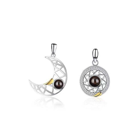 Sun Moon Simple Pendant Clavicle Chain